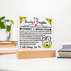 To My Daughter – Acrylic Square